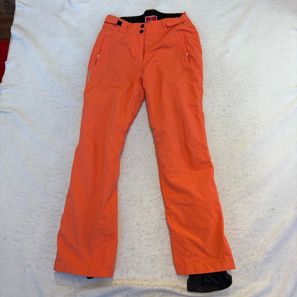 Rossignol Ski Pants Womens Small Orange Insulated Winter Snow